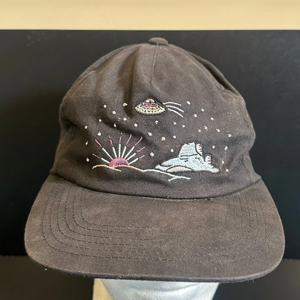 Howler Brothers Black UFO Space Desert Embroidered Snapback Hat Mens Cap